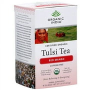 Organic India Tulsi Red Mango Bags, 18ct (Pack of 6)