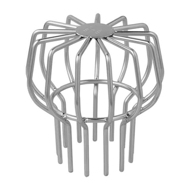 VONKY Gouttière pour Garde-Feuilles Ronde Résistante aux Intempéries Filtre Anti-Obstruction Argent 3 Pouces