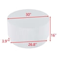 thumbnail image 3 of H-Barrel Coffee Table, Simple Design Coffee Table for Indoor & Outdoor Use, Durable Cocktail Table, Ideal for Living Room, Bedroom, Garden, 3 of 7