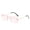 Gold Frame Gradient Flakes, variant on Square Glasses For Men And Women Frameless With Metal Frame AC Lens Retro Sun Glasses Ideal For Driving Travel