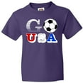 thumbnail image 3 of Inktastic Go, USA- Soccer, Football Youth T-Shirt, 3 of 5