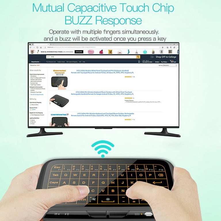 2.4Ghz Mini Keyboard with Touchpad Numeric Keypad Portable Ultrathin Remote  Keyboard Mouse Combo for PC Laptop Smart TV HTPC Windows Android :  : Electronics