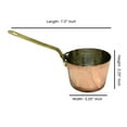 thumbnail image 2 of Mini Sauce Pan Copper Stainless Steel Butter Warmer Pan Coffee Milk Warmer Mini Butter Melting Pot Small Multipurpose Use for Home Kitchen or Restaurant, 2 of 6