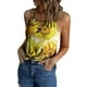 thumbnail image 1 of Tops de verano para mujer, camisa sin mangas con estampado de flores, camiseta holgada con cuello redondo y tiras huecas, blusa Pompotops lopia991736, 1 of 5