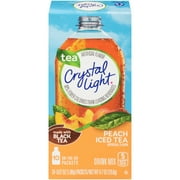 Crystal Light On-The-Go PEach Tea Drink Mix Packets, 10 Count (Pack of 12)