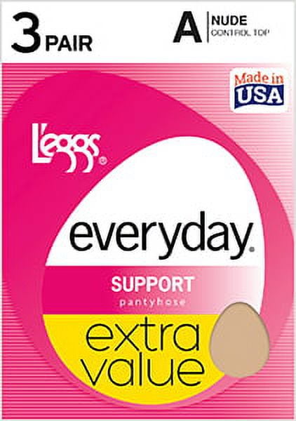 Leggs Legg s Everyday Control Top Support Panty Hose 3 Pair Pack Walmart