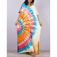 thumbnail image 5 of Bsubseach Women's Colorful Caftan Dress, Short Sleeve, Ankle Length, Lightweight Cover-Up, One Size, 5 of 6