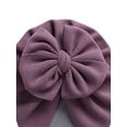 thumbnail image 4 of Seyurigaoka Baby Windproof Bowknot Hat, Newborn Infant Girls Solid Color Lovely Wrapped Head Hat, Simple Style Hat Cap, 4 of 8