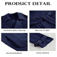 thumbnail image 6 of Double Breasted Spring Fall Women Solid Color Lapel Long Casual Trench Coat, 6 of 7