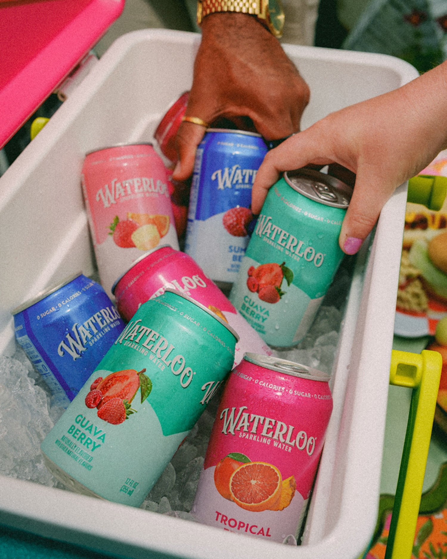 (3 pack) Waterloo Sparkling Water, Guava Berry, 12 fl oz, 8 pack, Zero Calories, Zero Sugar, Non-GMO
