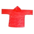 thumbnail image 3 of Chaqueta Impermeable Desechable DYNWAVEMX Poncho Con Capucha Rojo, 3 of 8