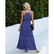 thumbnail image 4 of Vestido PRETTYGARDEN Maxi sin mangas con tirantes finos azul talla M, 4 of 4