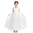thumbnail image 2 of Ekidsbridal Girl Pageant Flower Girl Dress - V-Neck Satin with Elegant Pre-tied Bow 522-A (Size: 2-12), 2 of 6
