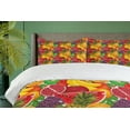 thumbnail image 4 of Ambesonne Colorful Duvet Cover Set, Tropical Fresh Fruits, 2-Calking, Multicolor, 4 of 7
