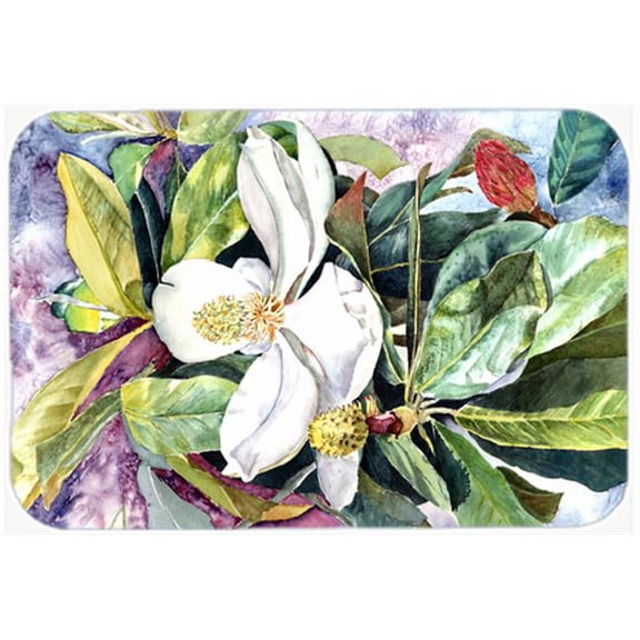 Carolines Treasures  Magnolia Glass Cutting Board - Large