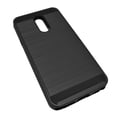 thumbnail image 6 of LG Stylo 5 Dual layer Metal Brushed Shockproof Armor Hybrid Case Cover Black, 6 of 6