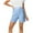 Light Blue, variant on Tnhcen Women's Solid Color Drawstring Athletic Shorts Elastic Waist Workout Shorts Cotton-Like Stretch Fabric Gym Yoga Casual Comfort Fit S-2XL
