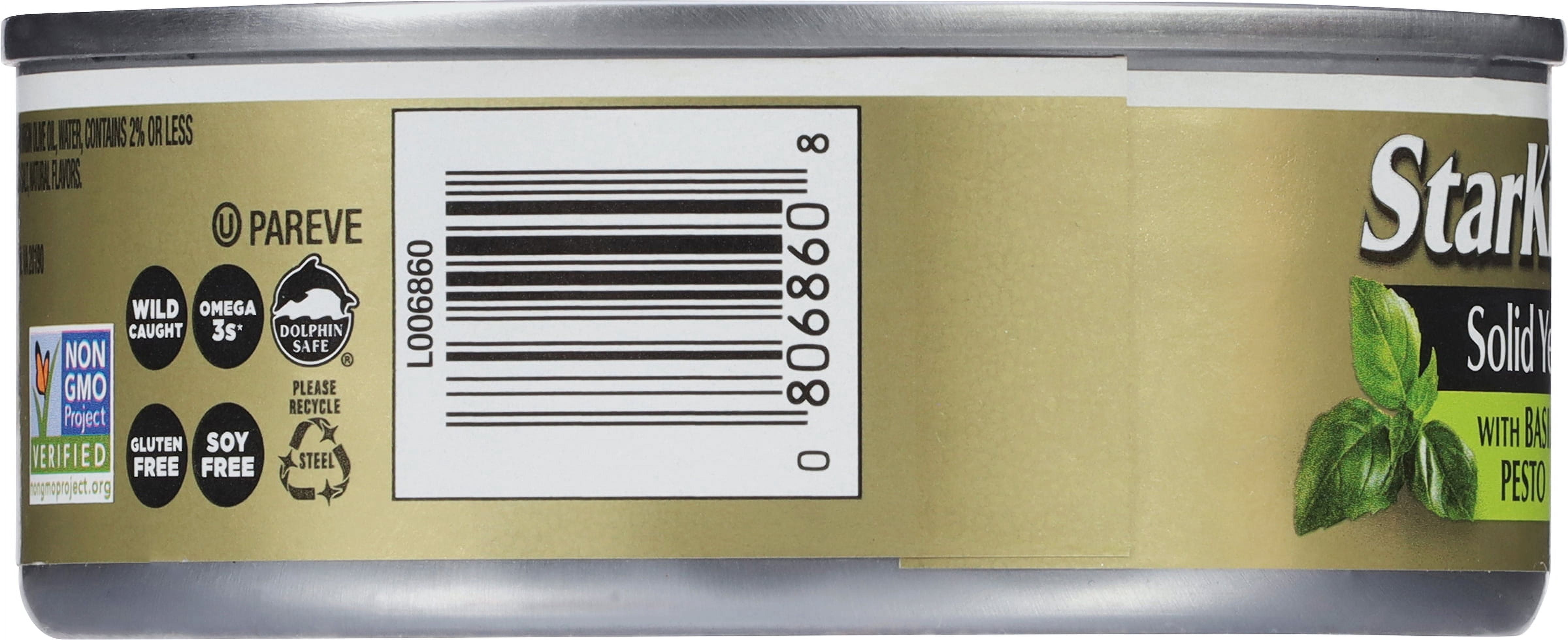 (12 pack) StarKist E.V.O.O. Solid Yellowfin Tuna with Basil Pesto, 28g Protein, 4.5 oz Can
