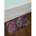 thumbnail image 2 of Marble Bath Mat, Psychedelic Stylized Artistic Dark Colors Cloudy Onyx Stone Surface Print, Non-Slip Plush Mat Bathroom Kitchen Laundry Room Decor, 29.5 X 17.5 Inches, Charcoal Grey Magenta, Ambesonne, 2 of 2