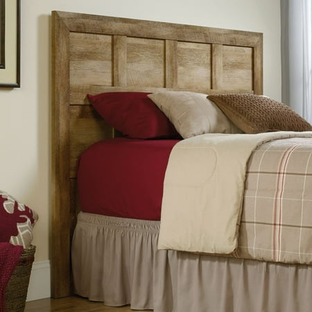 Painted Pine Headboard - Sauder Dakota Pass Full/Queen Headboard, Craftsman Oak Finish