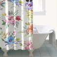 thumbnail image 5 of Waterproof Pioneer Shower Curtain 36x72 Inch Polyester Unique Colorful Floral Shower Curtain for Bathroom Hotel Home Decor with 7 Plastic Hooks, 5 of 5