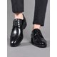 thumbnail image 3 of Men Ombre Perforated Detail Lace-Up Front Oxford Shoes, Business Office Dress Shoes Men Business Shoes, 3 of 4
