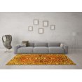 thumbnail image 3 of Ahgly Company Machine Washable Indoor Rectangle Persian Yellow Traditional Area Rugs, 5' x 7', 3 of 4