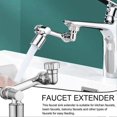 thumbnail image 3 of Robotic Arm Faucet Attachment Bathroom Water Tap Anti-Splash Water Saving Design for Rinsing Washing Filling, 3 of 5