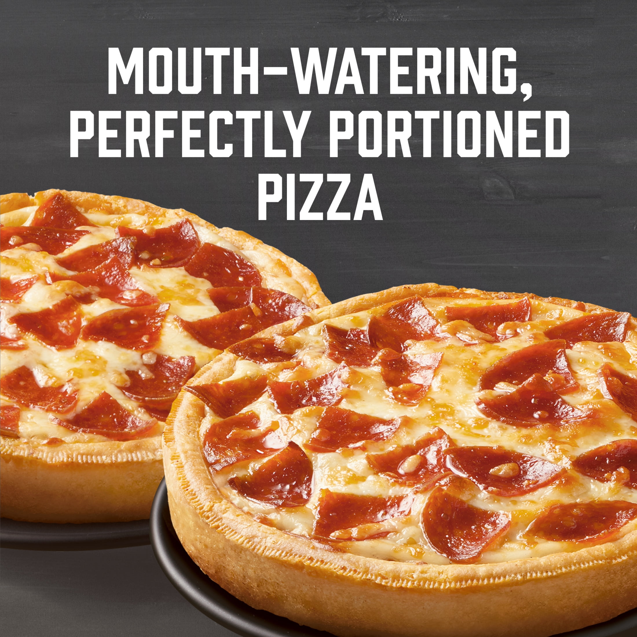 Red Baron Pepperoni Deep Dish Singles Frozen Personal Pizza, 11.2 oz 2 Pack
