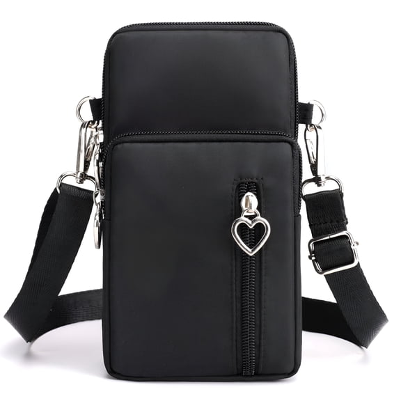 AOMRCOL Women Small Crossbody Bags Nylon Over Shoulder Purses Zipper Closure Travel Purse Roomy Design for Phone and Essentials with Adjustable Strap