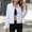 *White, variant on Women's Cropped Denim Jacket, Casual Button Down Jean Coat, Long Sleeve Denim Outerwear White,Womens Plus L
