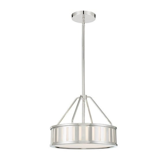 3 Light Pendant in Modern and Contemporary Style-13.75 inches Tall and 15.5 inches Wide-Polished Nickel Finish Bailey Street Home 49-Bel-4611391