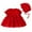 Red, variant on Trolimons Newborn Baby Flower Girl Dresses Spring Summer Bow Tie Short Sleeve Fashion Hat Princess Birthday Clothing Size 0-3 Months Pink