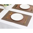 thumbnail image 6 of Unique Bargains Set of 8 Table Placemats Washable Wipeable Table Mat Coffe 18x12Inch, 6 of 7