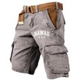 thumbnail image 4 of Men's Loose Fit Cargo Shorts With Pockets Outdoor Cargo Shorts No Belt, 4 of 4