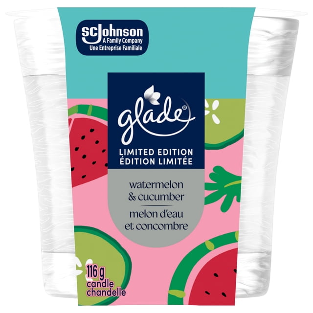 Glade® chandelle parfumée, Melon d`eau et concombre