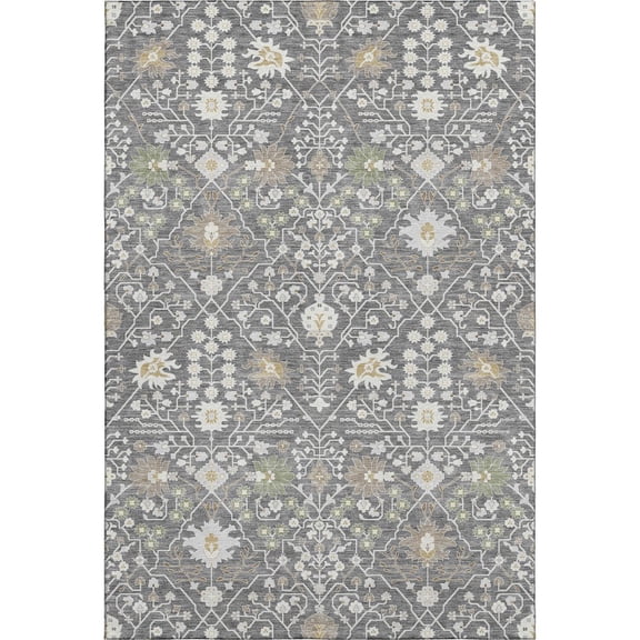 Dalyn Rugs Premium Machine Washable Mayfield AMF1009 Charcoal 2'6" x 3'10" Rug