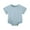A-Blue465, variant on Bodysuits for Newborn Boys' Girls' Summer Solid Short Sleeve Romper Baby Soft Comfortable Lightweight Clothes Blue,Size 3-6 M