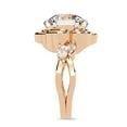 thumbnail image 3 of AFFY Floral Solitaire Engagement Ring for Women, 2.20 Carat (ctw) Round and Marquise Cut Lab Grown Diamond Ring In 10K Solid Rose Gold F-G, VS-SI Quality Ring Size-8, 3 of 7