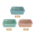 thumbnail image 3 of Yeacher 1400ML Plastic Lunch Box With Fork and Spoon 3 Compartment Single-layer Leakproof Reusable Crisper, 3 of 8