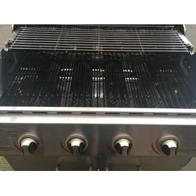 3 Burner Lp Gas Grill Black With Side Burner Walmart Com