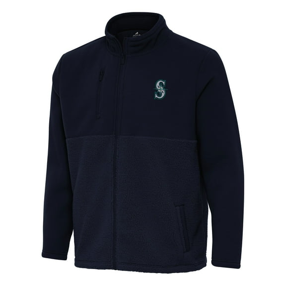 Men's Antigua Navy Seattle Mariners Daily Fused Full-Zip Jacket