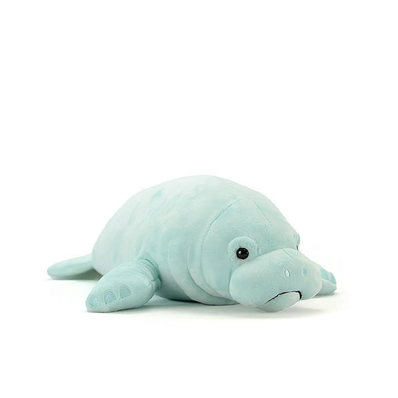 Realistic Steller's Sea Cow Stuffed Animal Plush Toy, Lifelike Animal Plushies Simulation Animals Doll