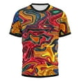 thumbnail image 2 of T-shirt Décontracté pour Hommes Personnalisé Personnalisé Imprimé 3D Mode Été Manches Courtes Col Rond Haut Garçons Mode Urbaine Harajuku T-Shirts, 2 of 4