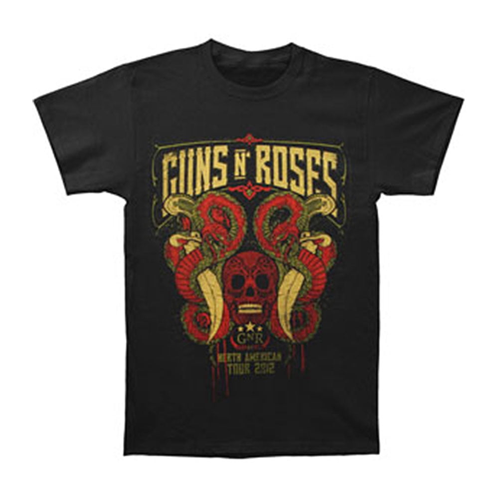Guns N' Roses Guns N Roses Men's Snakes & Skull Tshirt Black