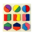 thumbnail image 1 of PVCS Wooden Educational Puzzle Toy Matching Board For Children Geometry Design Gift for Kids, 1 of 5