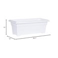thumbnail image 5 of Novedad Manufacturing Co Nov26272 Novedad Countryside Macetero Para Patio De 12 X 28, 3 Gal, Color Blanco, 5 of 5