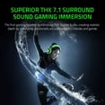 thumbnail image 2 of Razer Kraken Tournament Edition THX 7.1 Casque de Jeu à Son Surround : Cadre en Aluminium - Micro Rétractable à Réduction de Bruit - USB DAC Inclus - pour PC, PS4, Nintendo Switch - Vert, 2 of 8