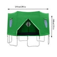 thumbnail image 3 of 2025 Upgrade Trampoline Tent 6FT to 14FT - Waterproof Sun Protection Cover for Outdoor Trampolines - Fits 6 Straight Pole Round Trampoline Accessories - UV Resistant Jumping Shelter (Tent Only), 3 of 8