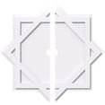 thumbnail image 1 of Ekena Millwork CMP28AL2-02000 28 Pouces OD x 2 Pouces ID Carré Axel Architectural Grade Médaillon de Plafond Contemporain PVC - 2 Pièces, 1 of 1